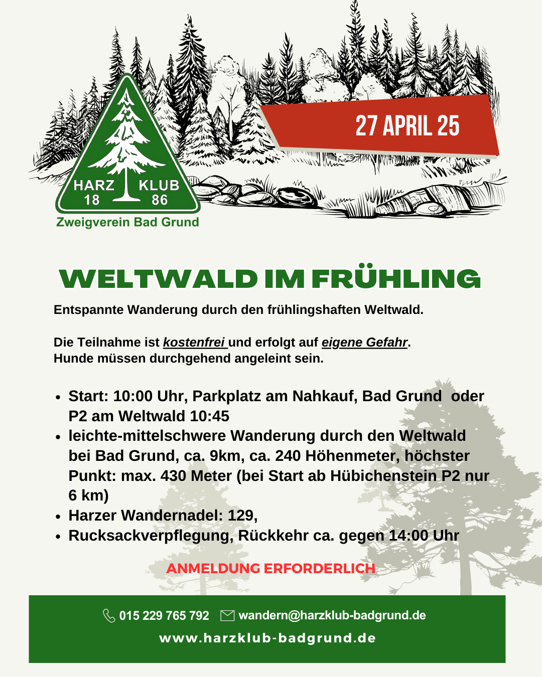 Wir gehen wandern…